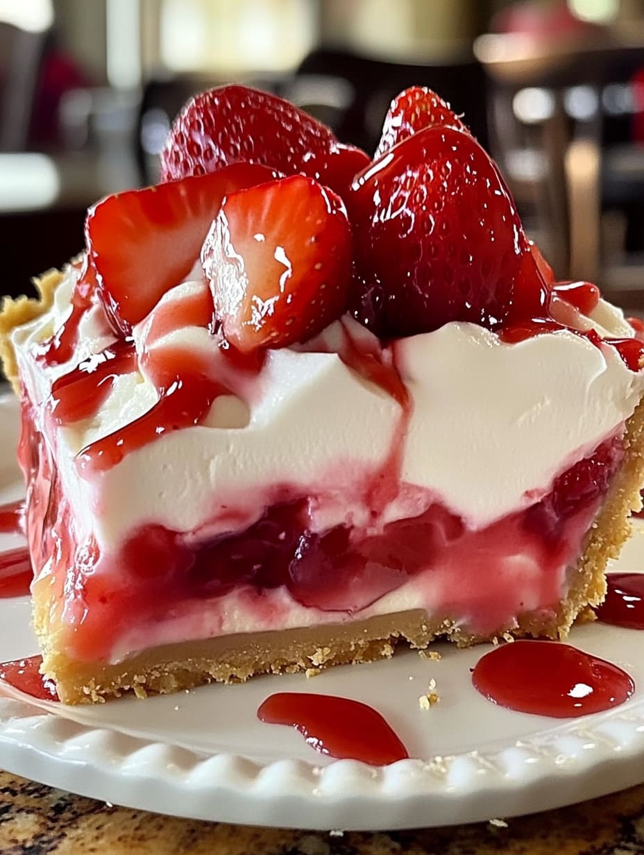 No-Bake Strawberry Cream Cheese Pie