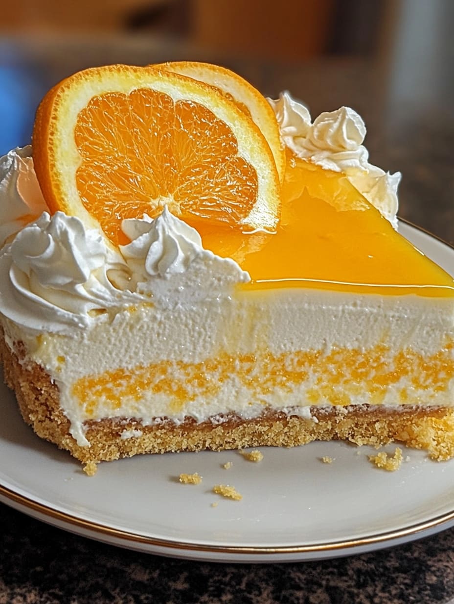 Orange Creamsicle Cheesecake Cake