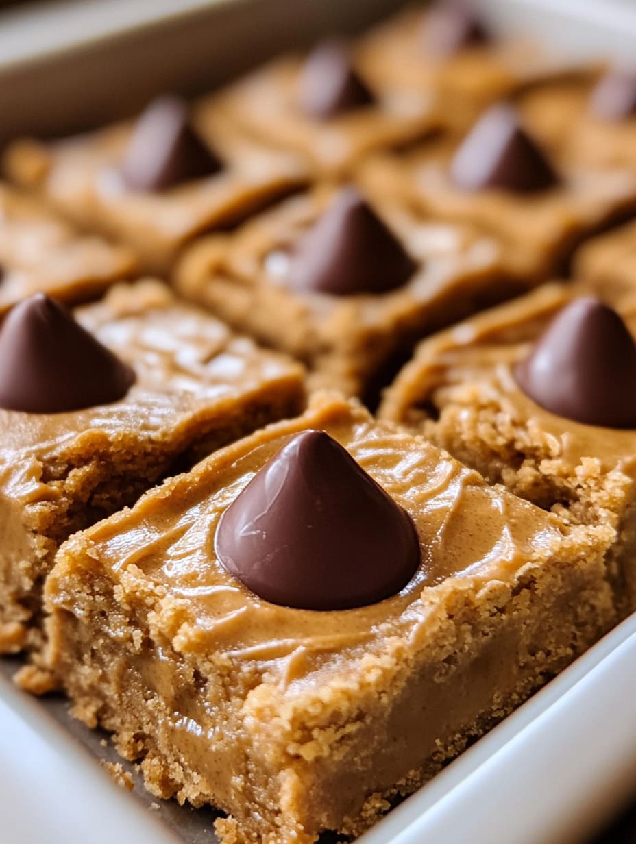 Peanut Butter Blossom Bars