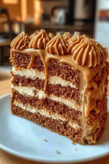 Biscoff Cookie Butter Cake with Cream Cheese Filling