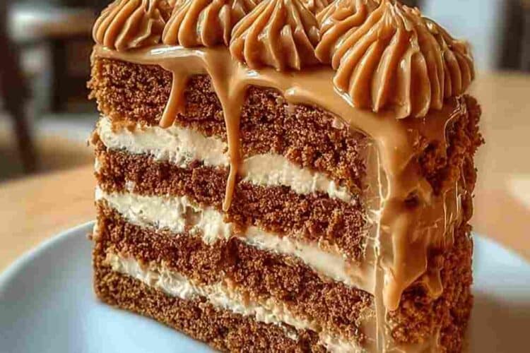 Biscoff Cookie Butter Cake with Cream Cheese Filling