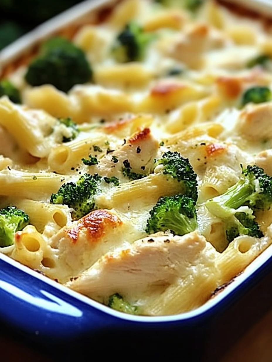 Chicken and Broccoli Alfredo Bake