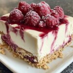Raspberry White Chocolate Cheesecake