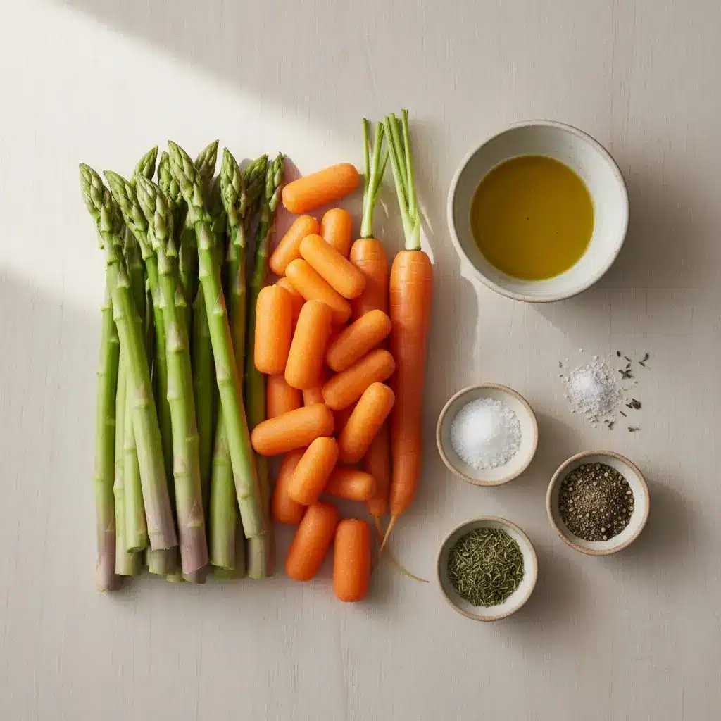 Roasted Asparagus & Carrots ingredients