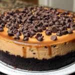 Salted Caramel Chocolate Chip Cheesecake