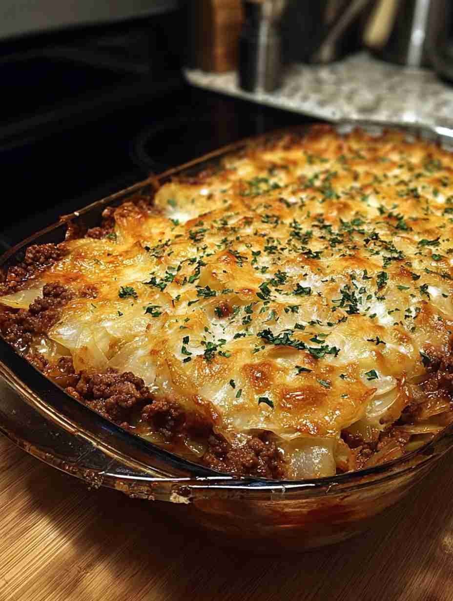 Savory Cabbage Beef Bake Easy Comfort Food Casserole