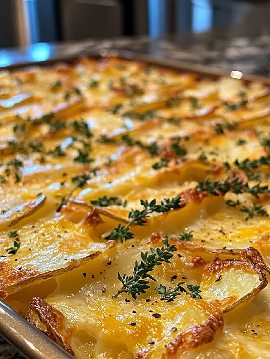 Sheet Pan Scalloped Potatoes