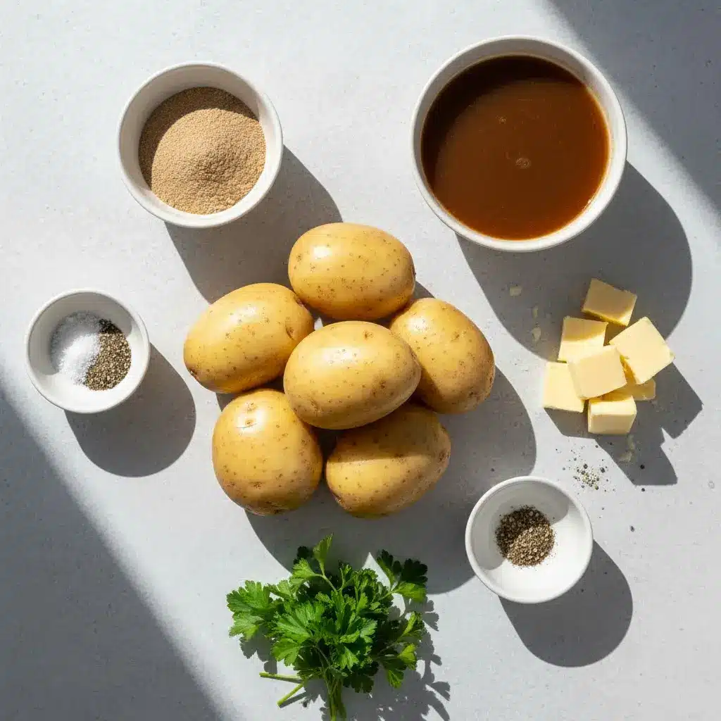 Slow Cooker Honey Butter Potatoes ingredients