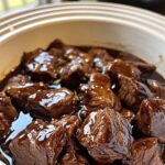 Slow Cooker Rosemary Balsamic Beef Tips