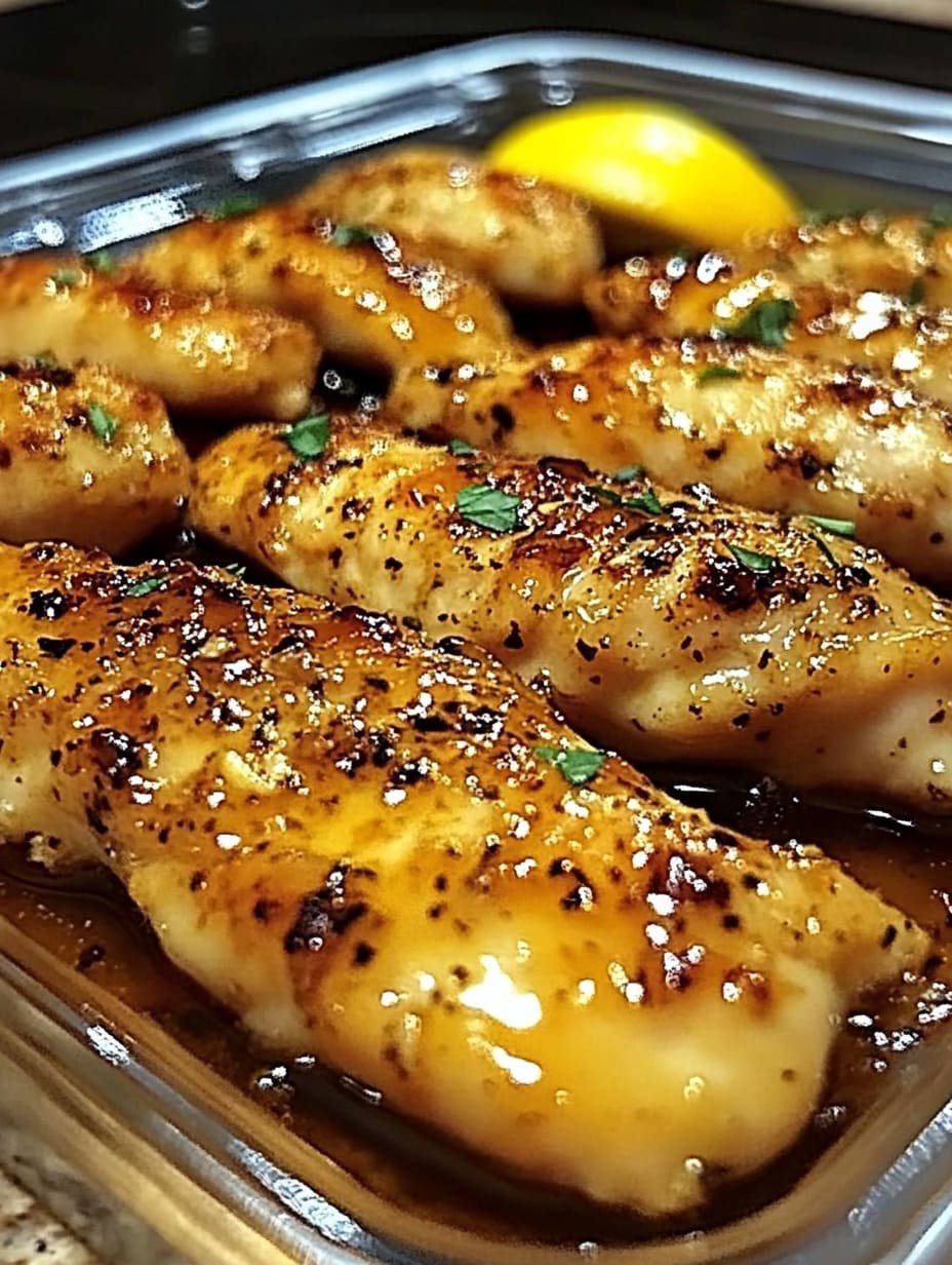 Spicy Honey Butter Garlic Chicken Tenders