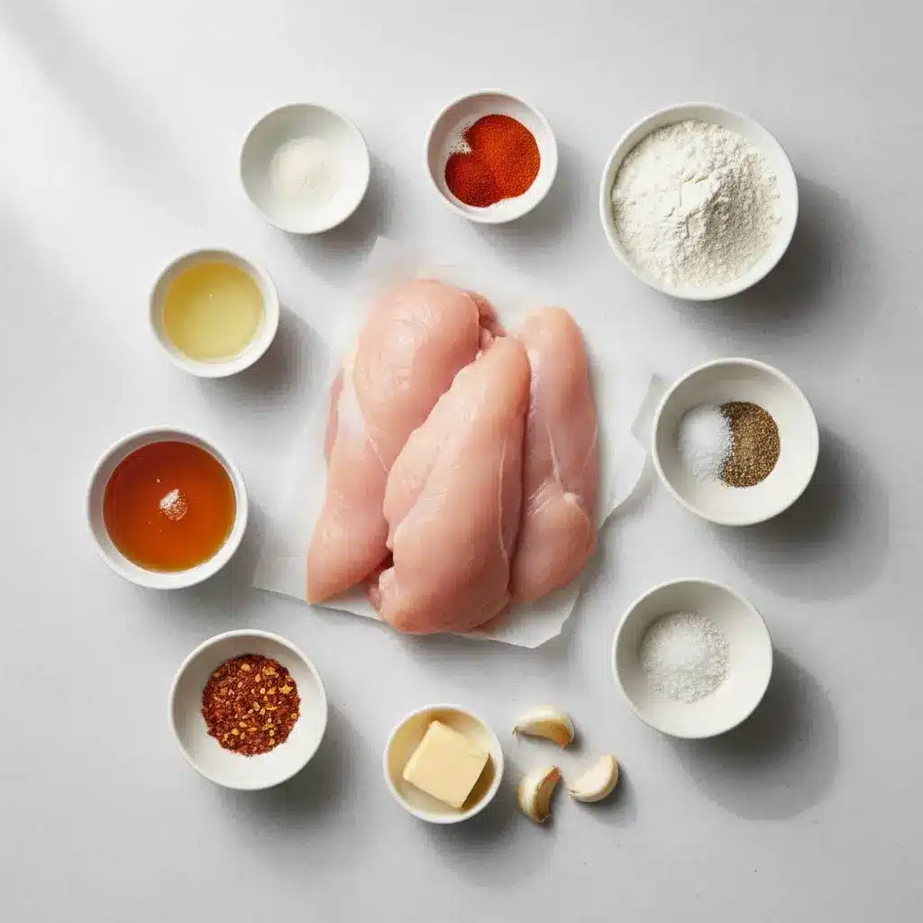 Spicy Honey Butter Garlic Chicken Tenders ingredients