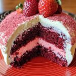 Strawberry Honeybun Red Cake