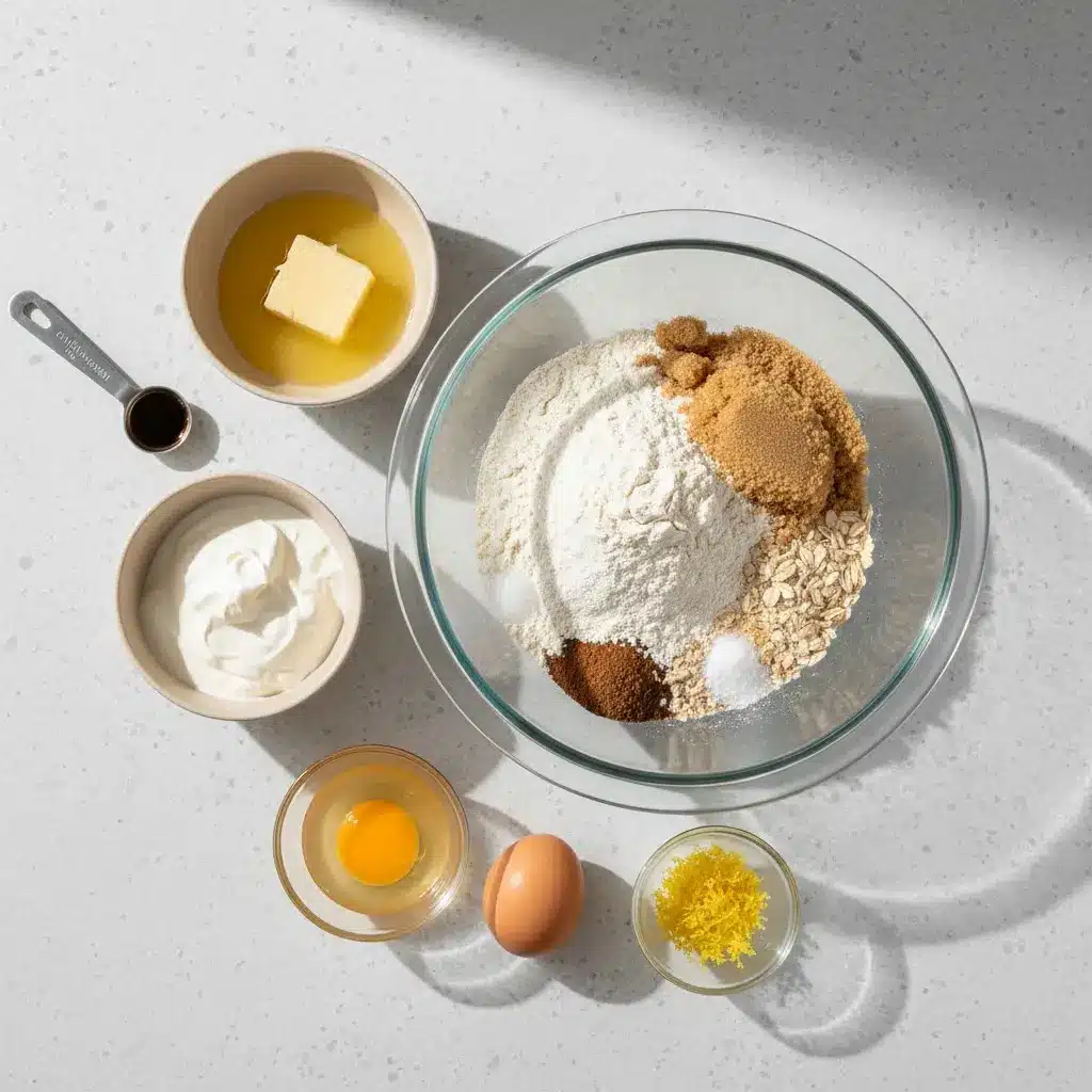 Sugar Cookie Lemonade Crumble ingredients