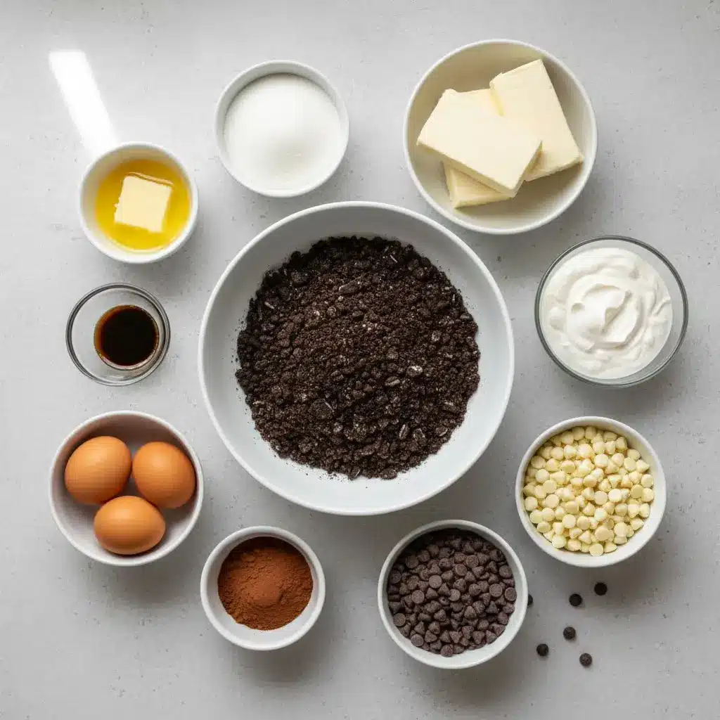 Triple Chocolate Cheesecake Decadent Layered Dessert ingredients