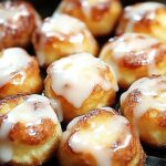 Warm Baked Apple Fritters with Glaze