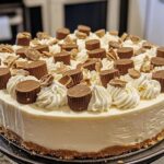 White Chocolate Reese’s Cup Cheesecake