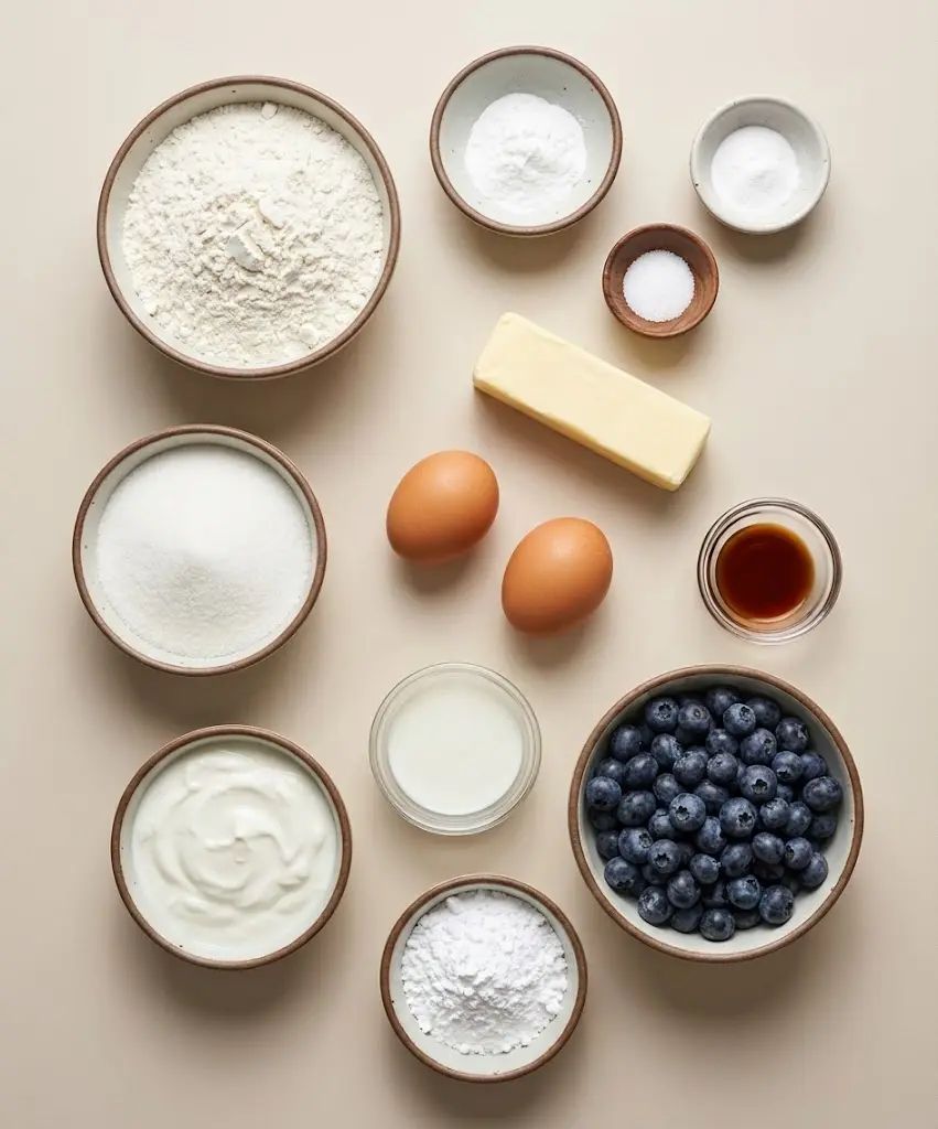 blueberry greek yogurt cake ingredients