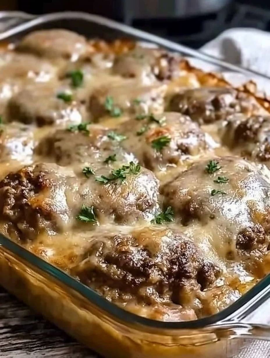 Amish Hamburger Steak Bake