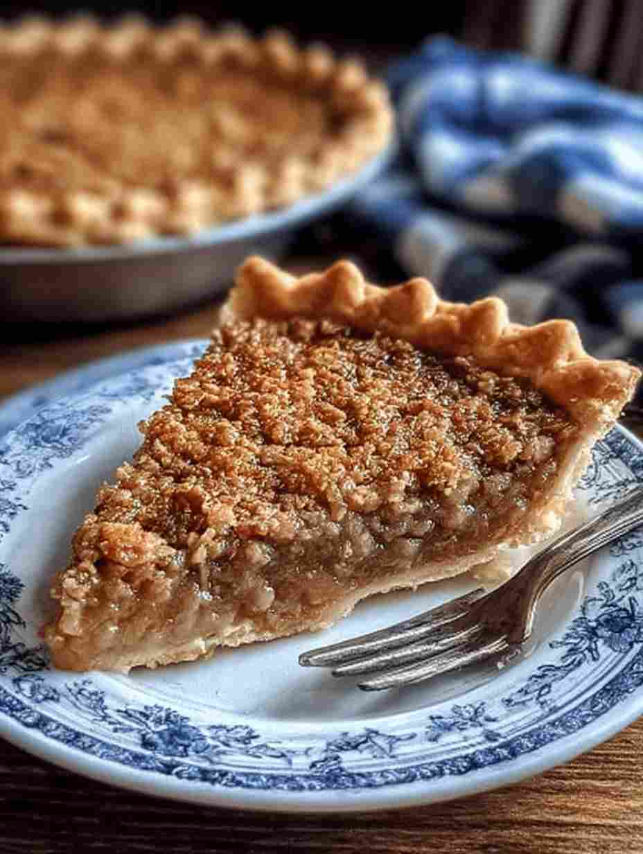 Amish Oatmeal Pie Old Fashioned Dessert Recipe