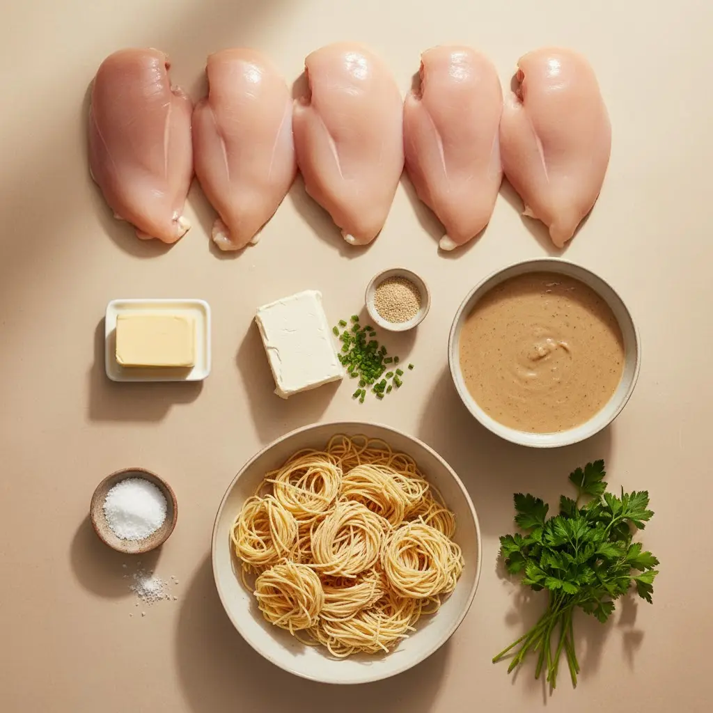 Angel Chicken Pasta ingredients