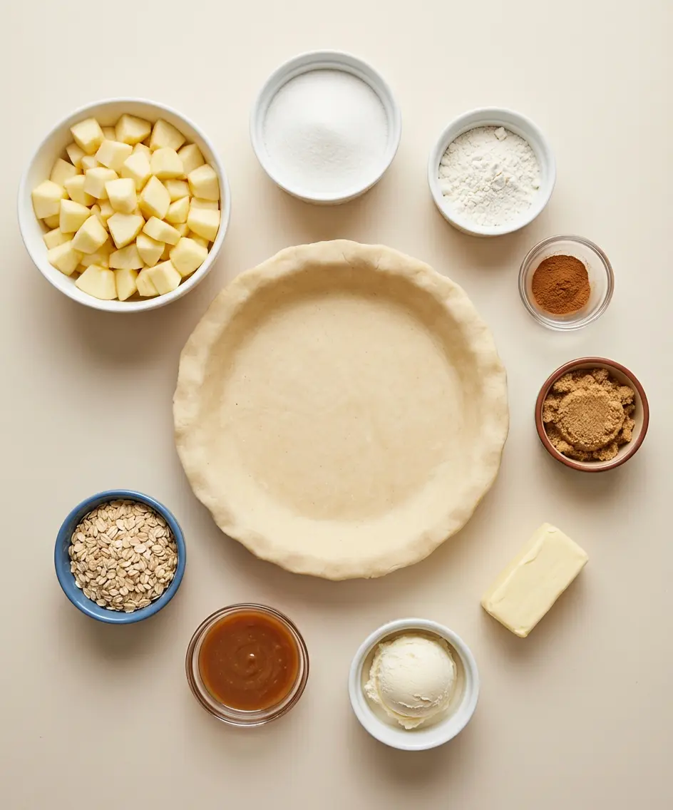 Apple Crisp Pizza ingredients