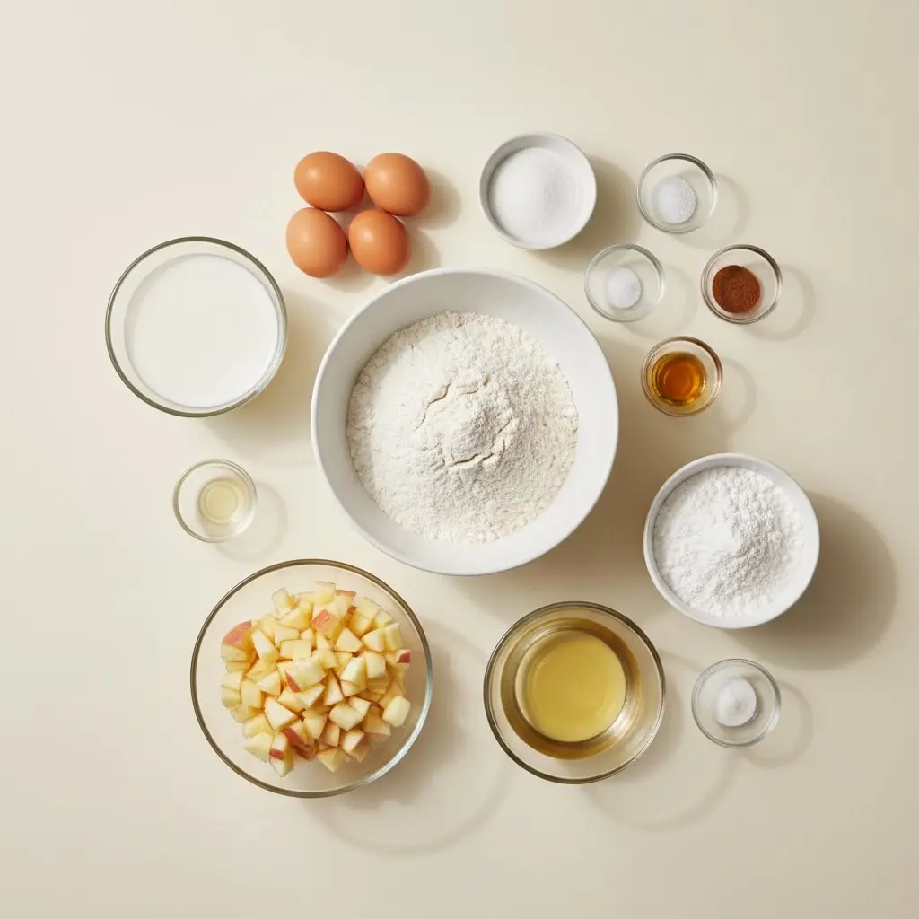 Apple Fritter Waffle Donuts ingredients