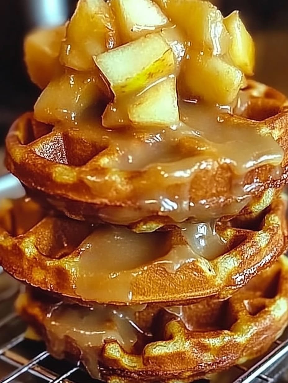 Apple Fritter Waffle Donuts