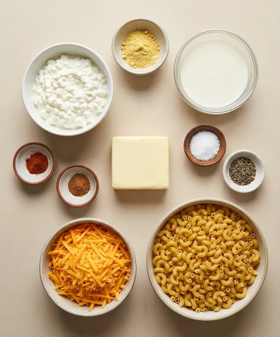 Baked Macaroni and Cheese (Creamiest Ever Recipe) ingredients