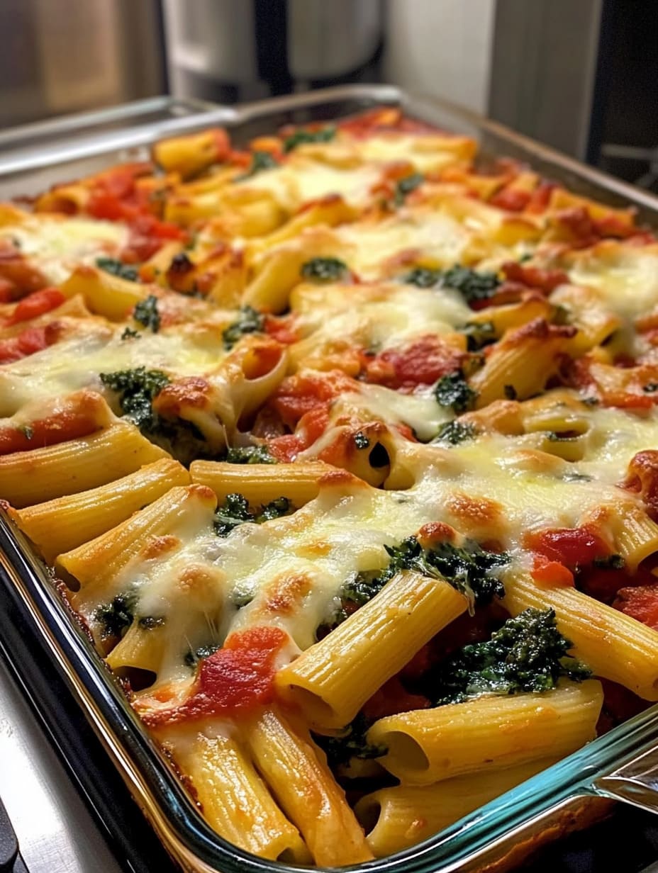 Baked Mostaccioli Primavera