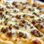 Biscuits and Sausage Gravy Breakfast Pizza