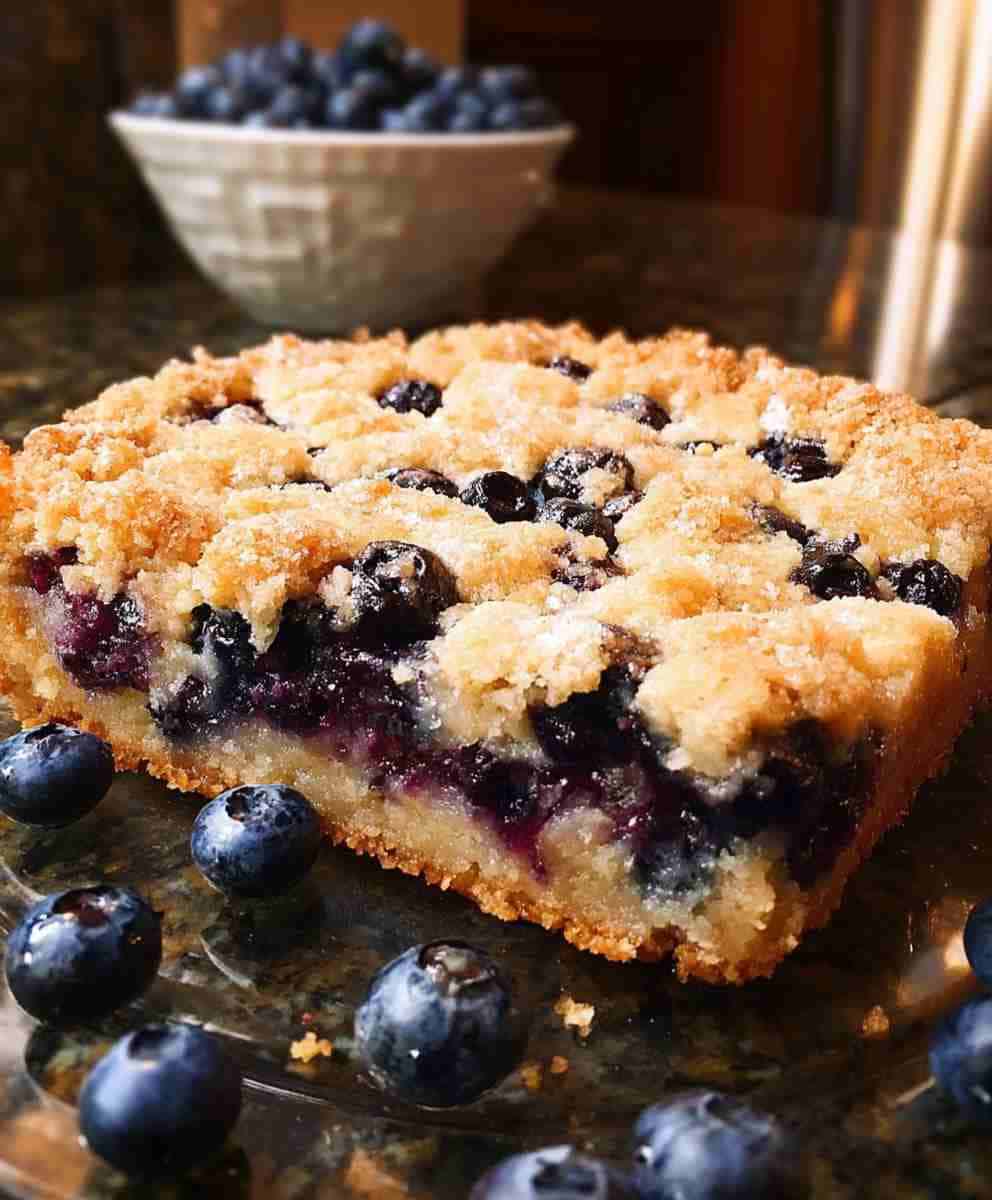 Blueberry Buckle With Brown Sugar Topping  Classic Dessert