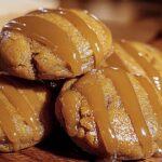 Caramel Drizzled Pumpkin Cookies