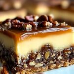 Caramel Pecan Turtle Cheesecake Bars