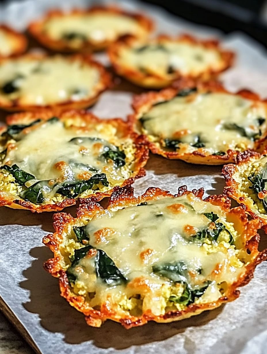 Cauliflower Spinach Taco Shells