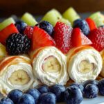 Cheesecake Fruit Salad Roll-Ups