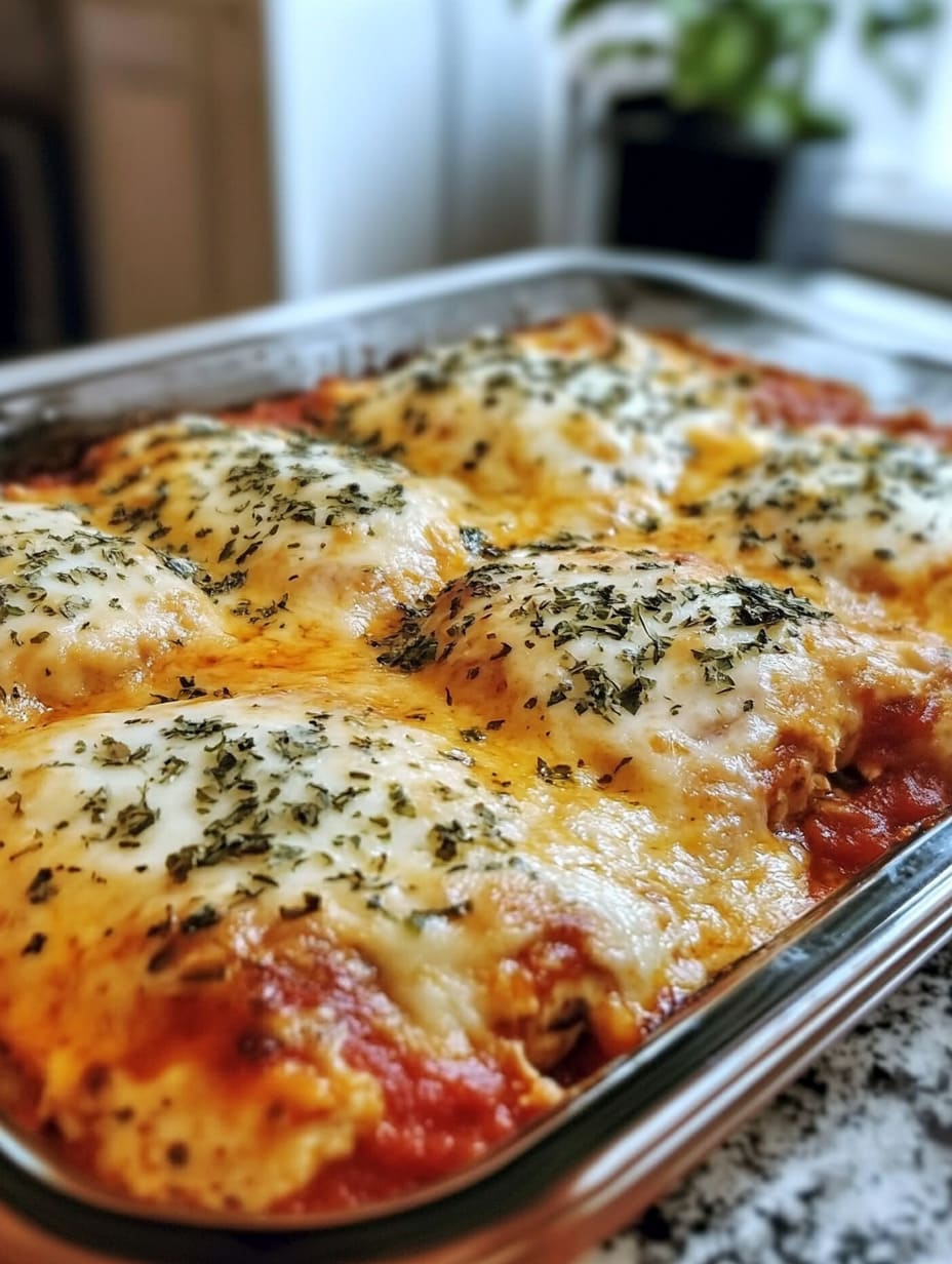 Cheesy Mozzarella Chicken Bake