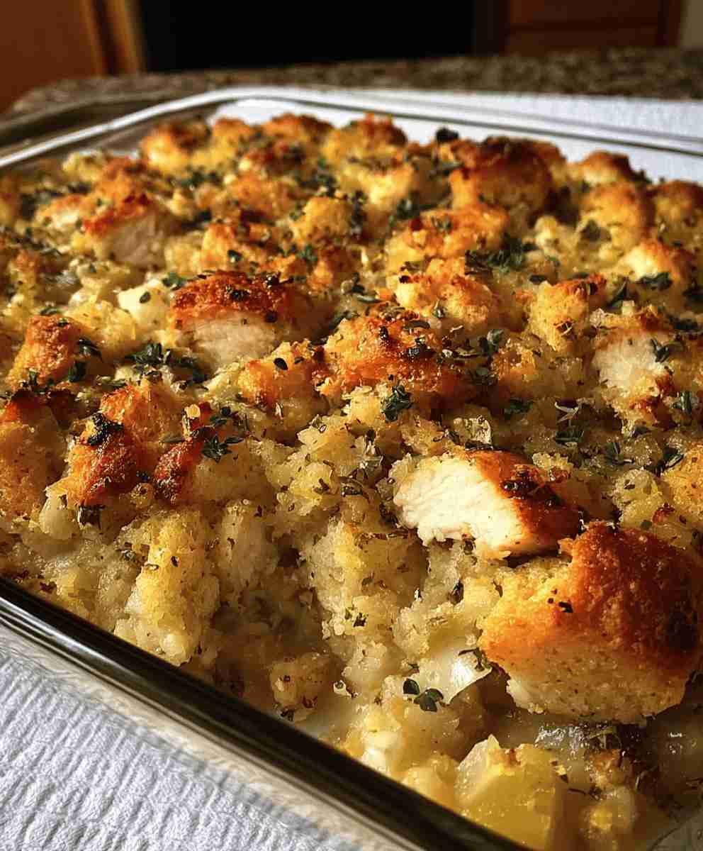 Chicken and Stuffing Casserole Recipe