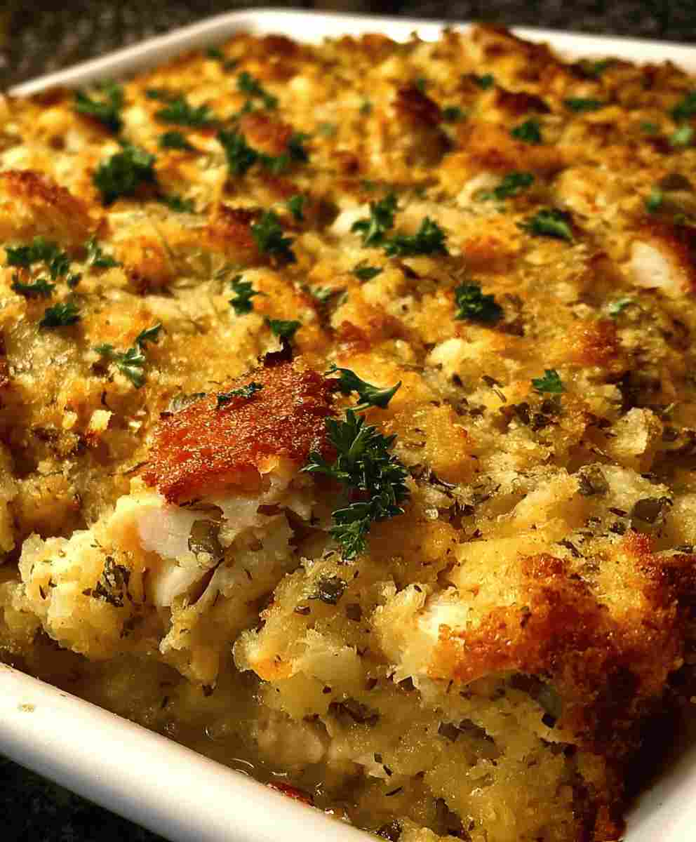 Chicken and Stuffing Casserole Recipe