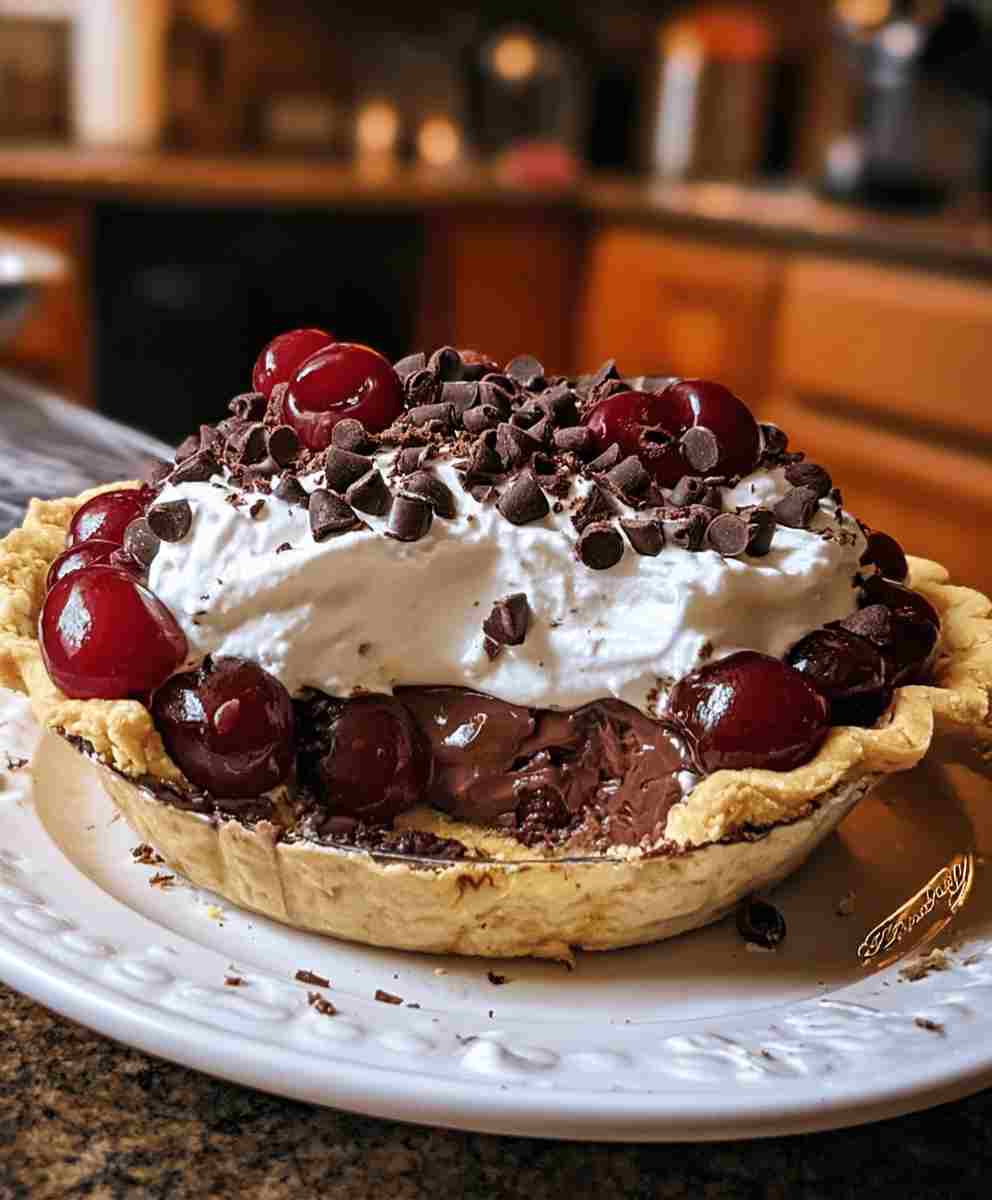 Chocolate Cherry Cream Pie