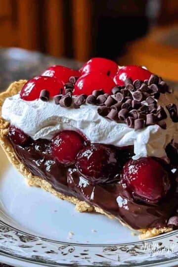 Chocolate Cherry Cream Pie