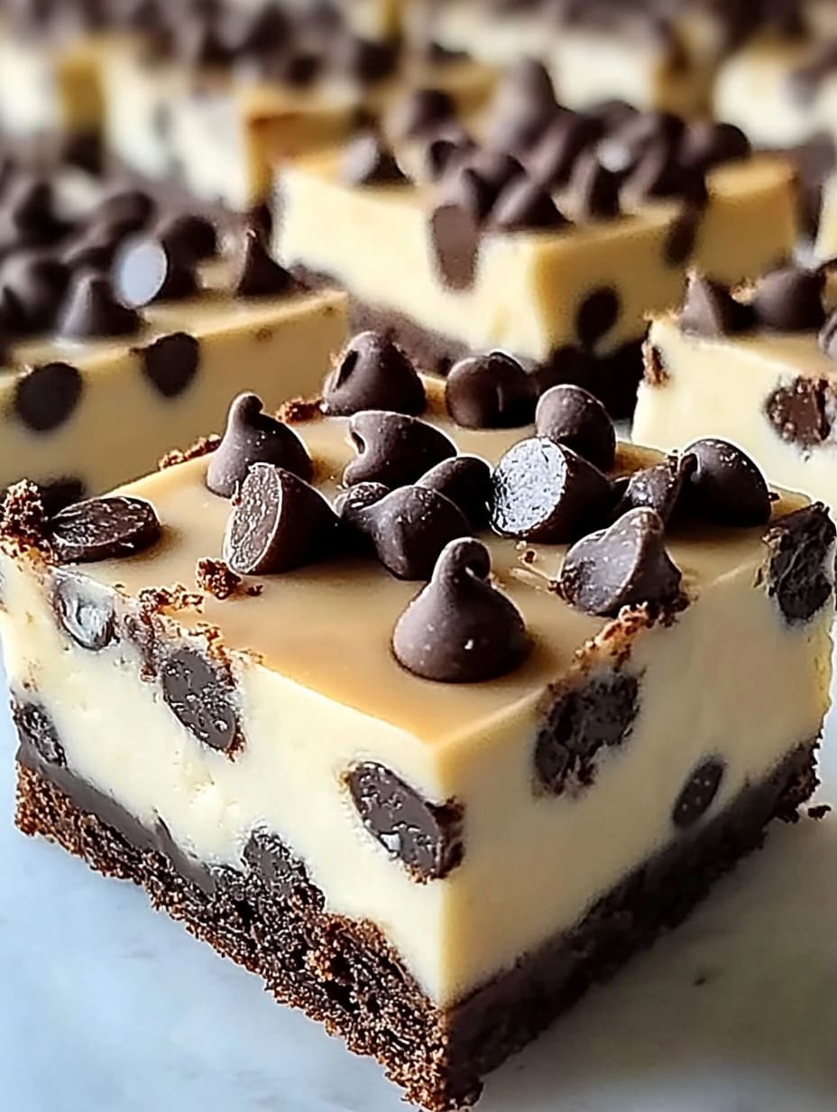 Chocolate Chip Cheesecake Bars