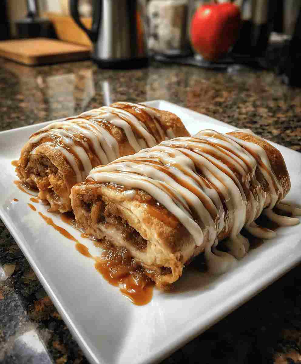 Cinnamon Roll Cheesecake Chimichangas