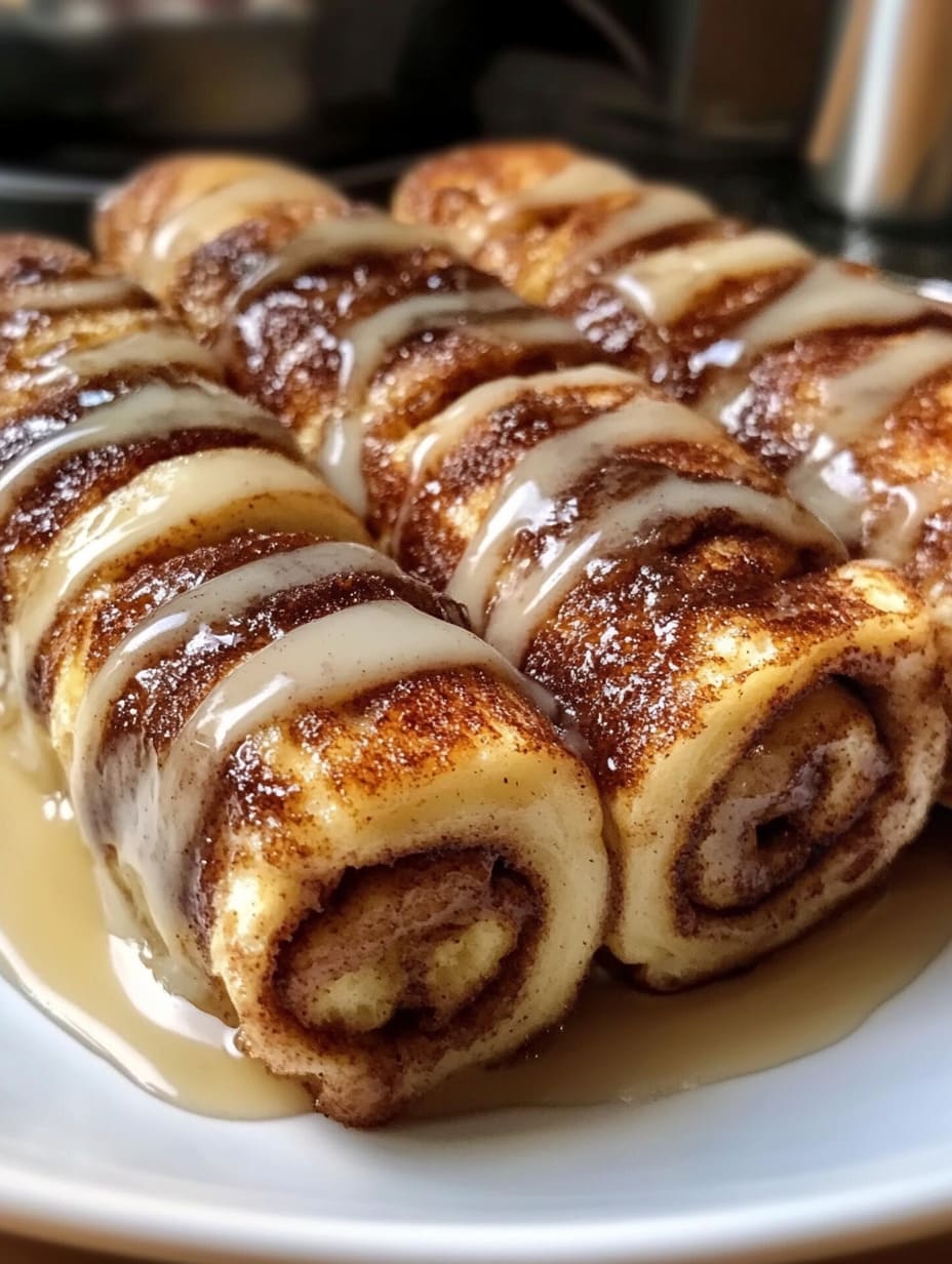 Cinnamon Roll French Toast Roll-Ups