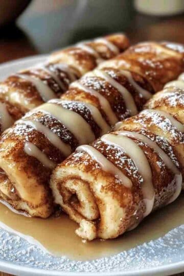 Cinnamon Roll French Toast Roll Ups