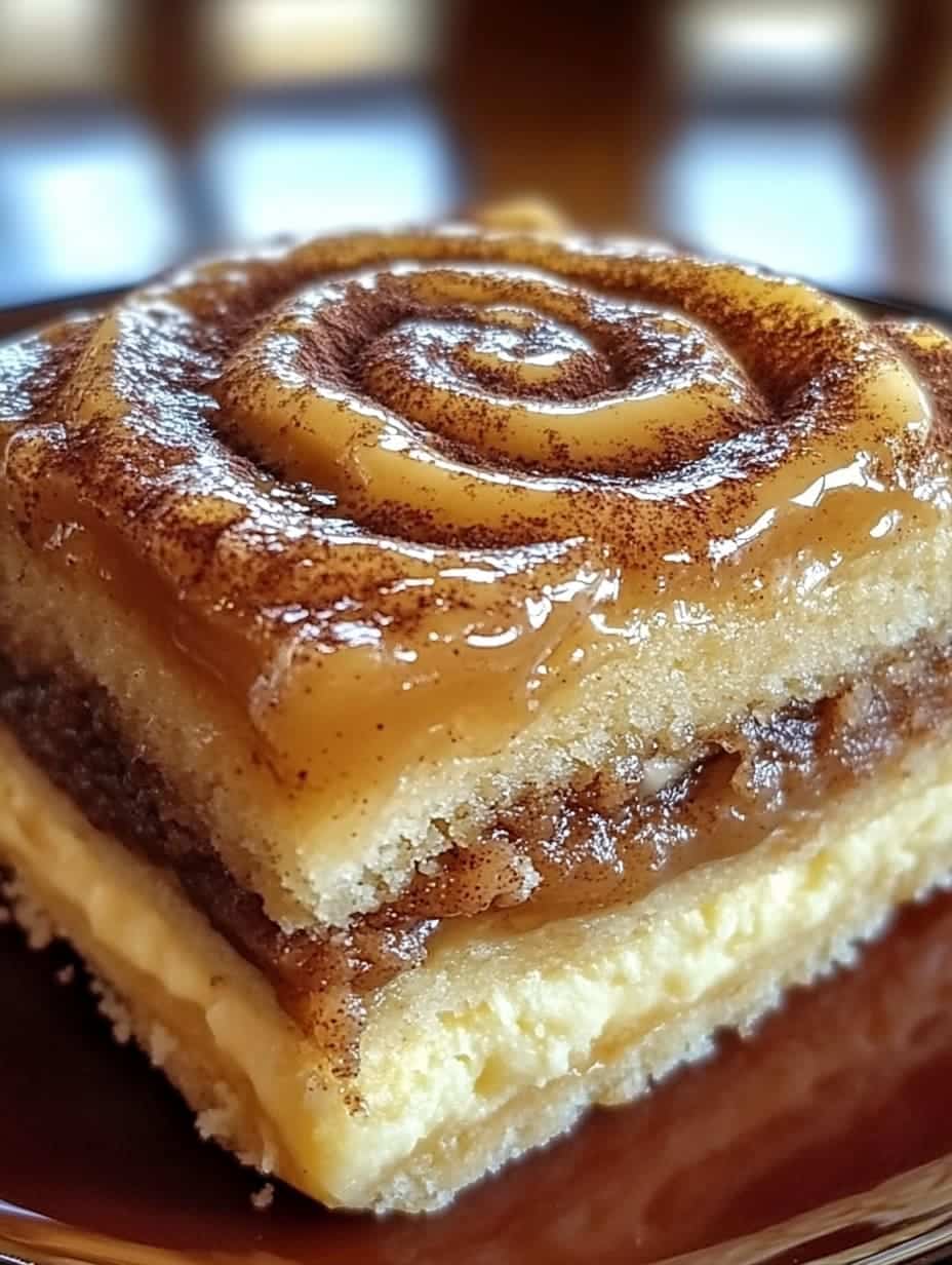 Cinnamon Roll Gooey Butter Cake Recipe