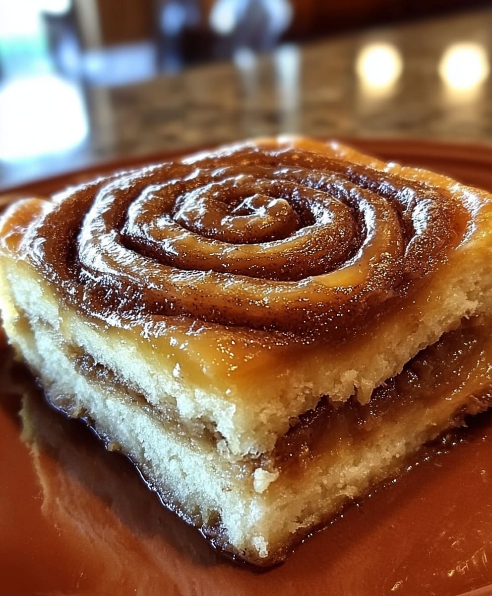 Cinnamon Roll Gooey Butter Cake