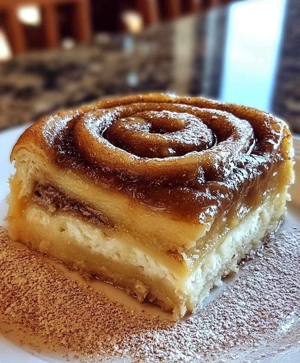 Cinnamon Roll Gooey Butter Cake