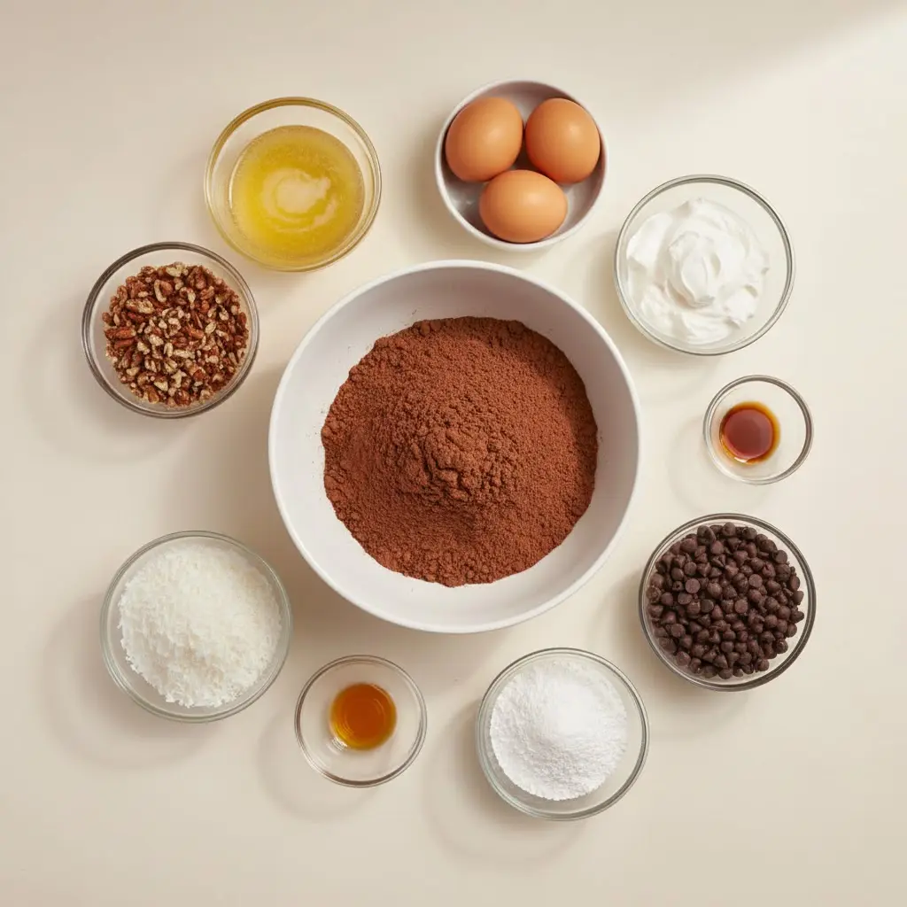 Earthquake Cake ingredients