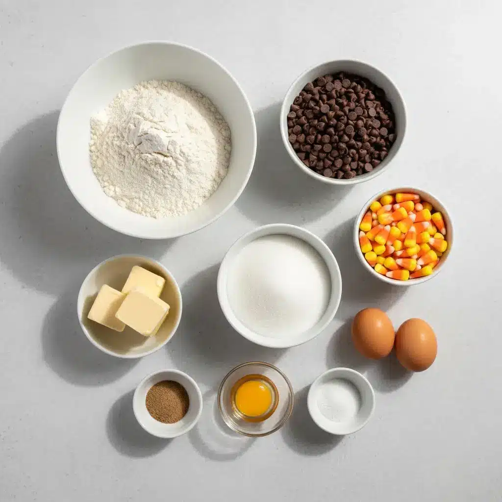 Halloween Cauldron Cookie Creation ingredients