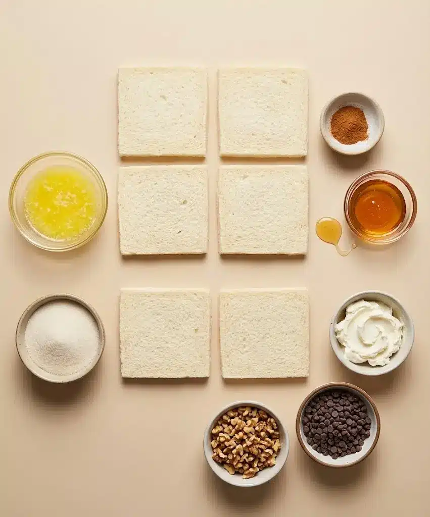 Honey Cinnamon Roll-Ups ingredients